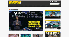 Desktop Screenshot of gameprotv.com