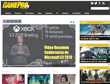 Tablet Screenshot of gameprotv.com